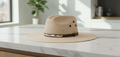 Fine palm straw Americana flat brim