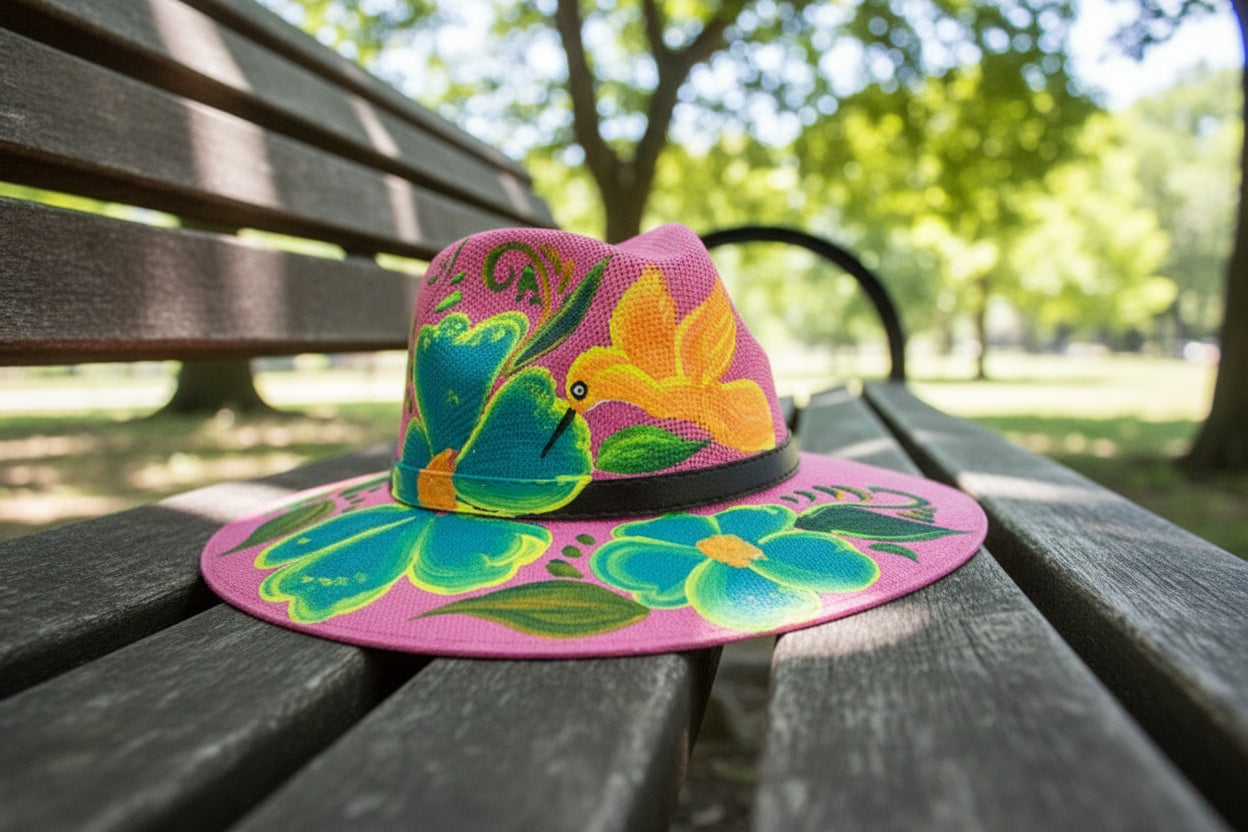 HAND PAINTED HATS