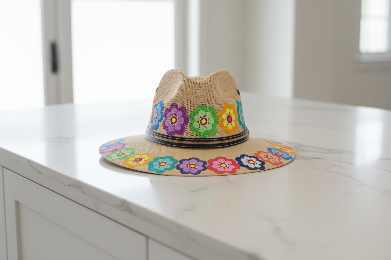 HAND PAINTED HATS