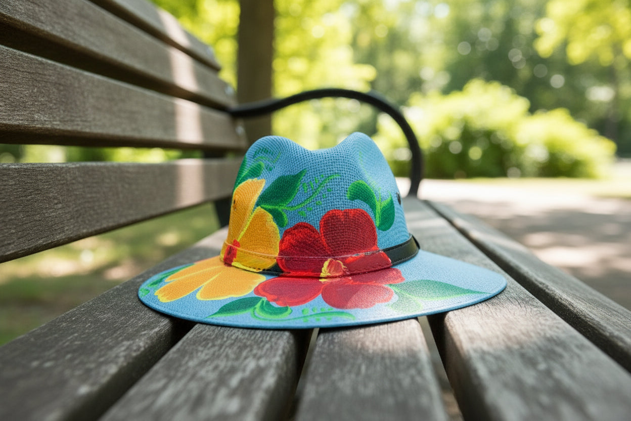 HAND PAINTED HATS