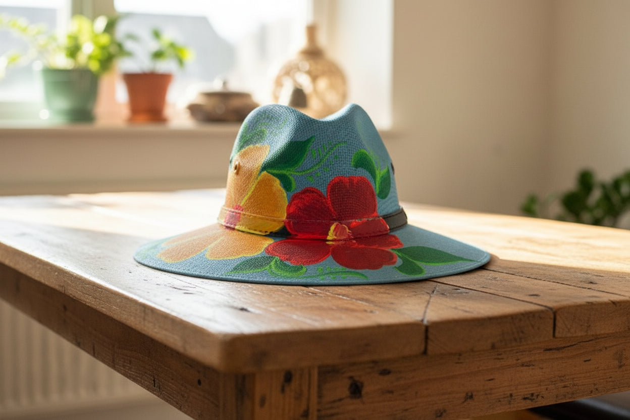 HAND PAINTED HATS