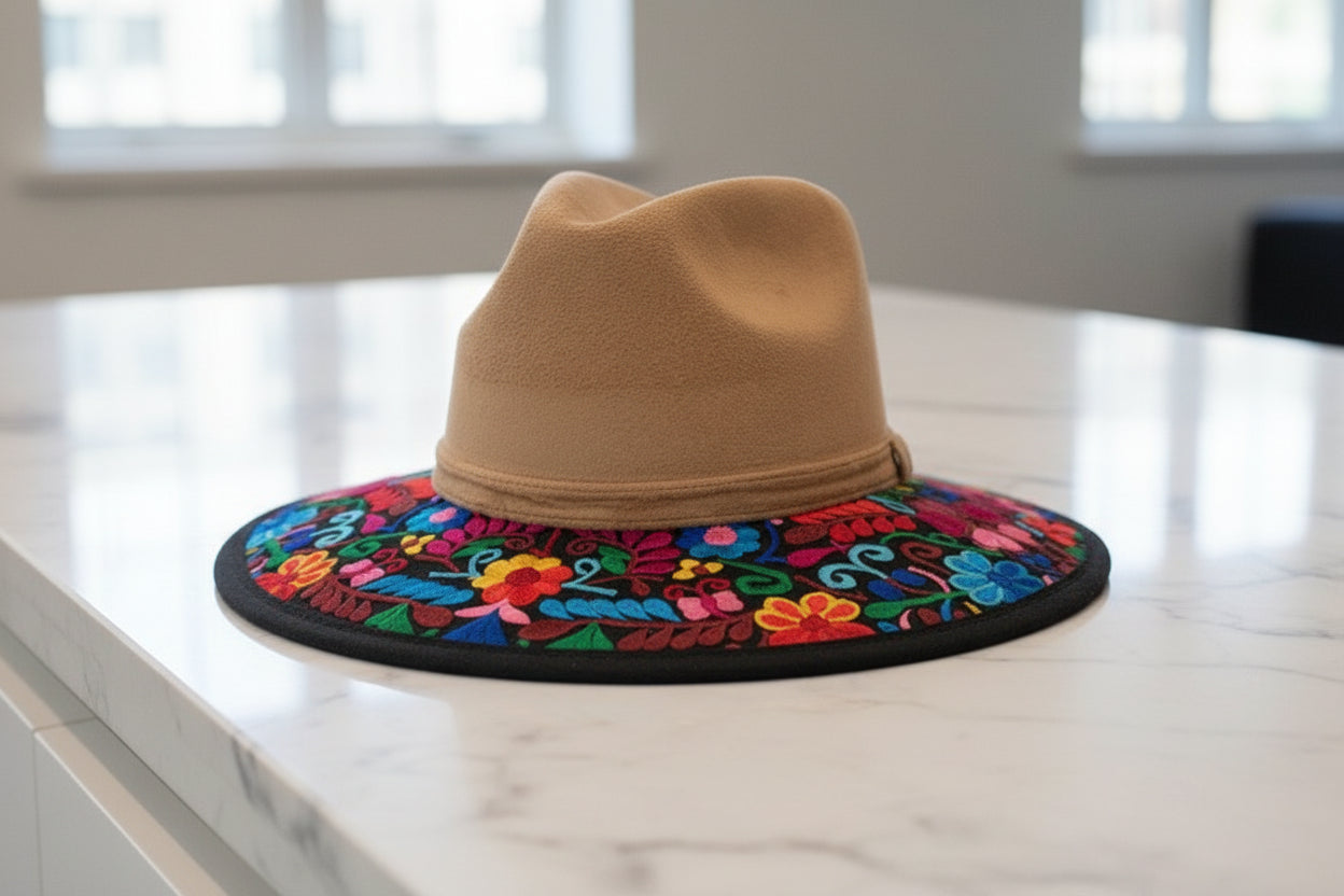Embroidered SUEDE hats