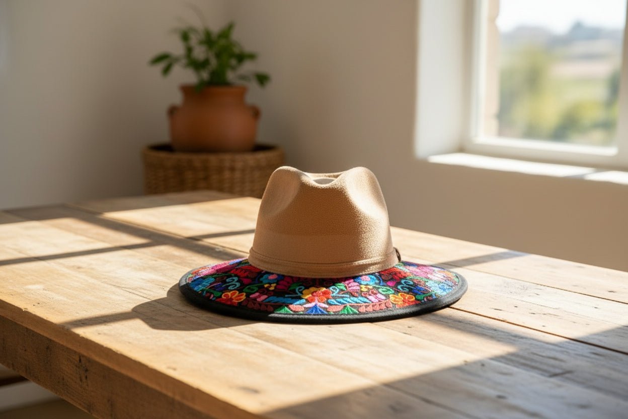 Embroidered SUEDE hats