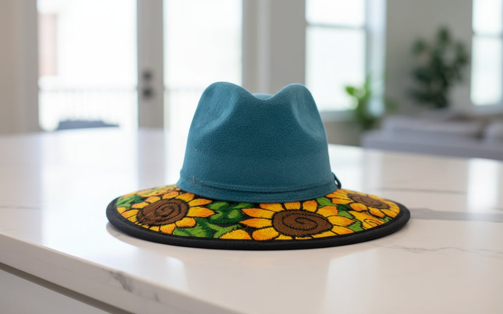 Embroidered SUEDE hats