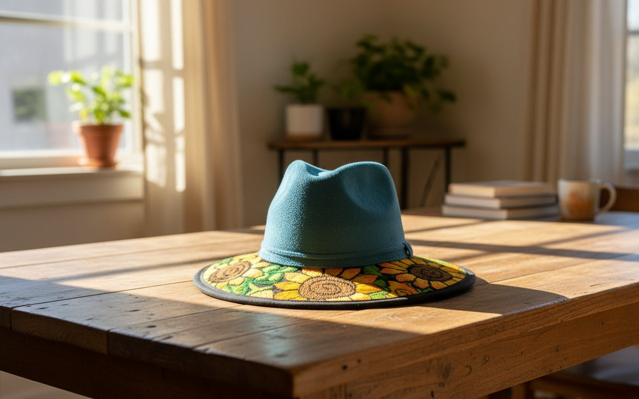 Embroidered SUEDE hats
