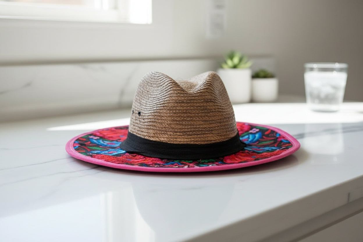 Embroidered STRAW hats