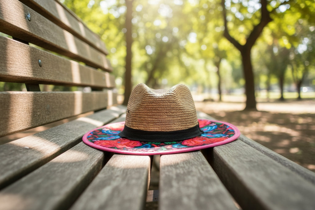 Embroidered STRAW hats