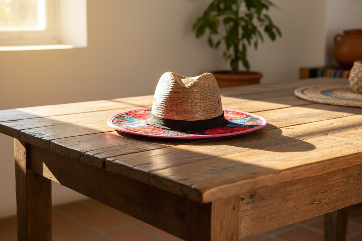 Embroidered STRAW hats