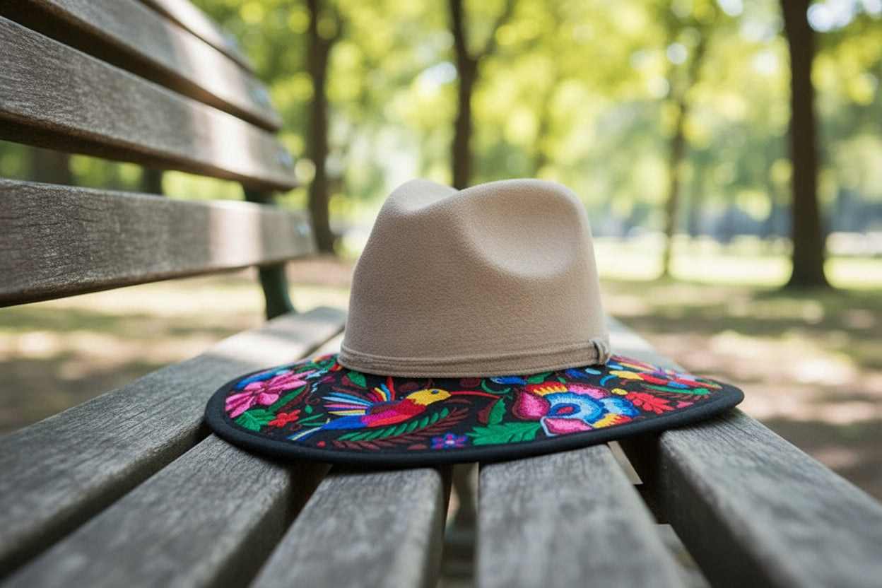 Embroidered SUEDE hats