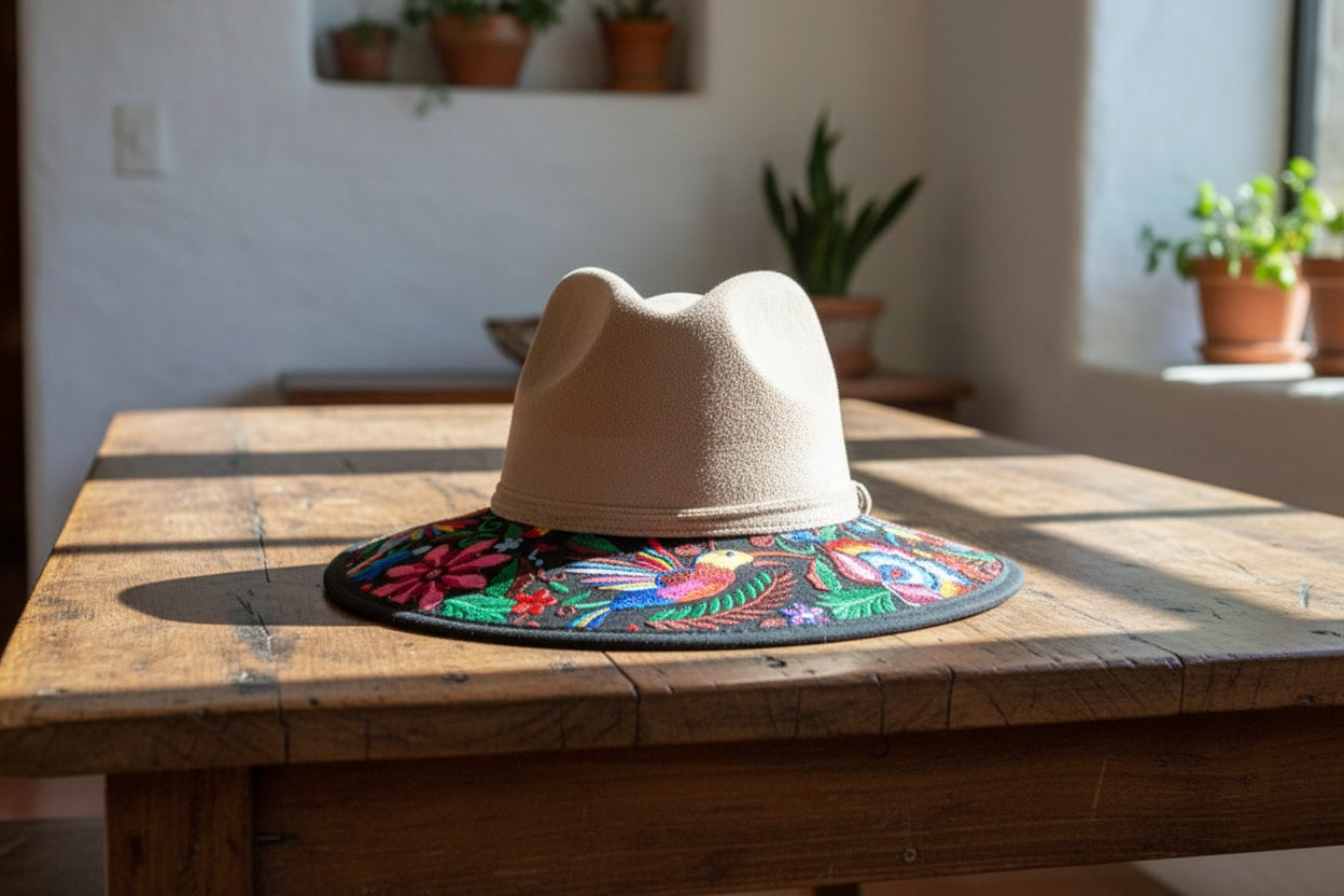 Embroidered SUEDE hats