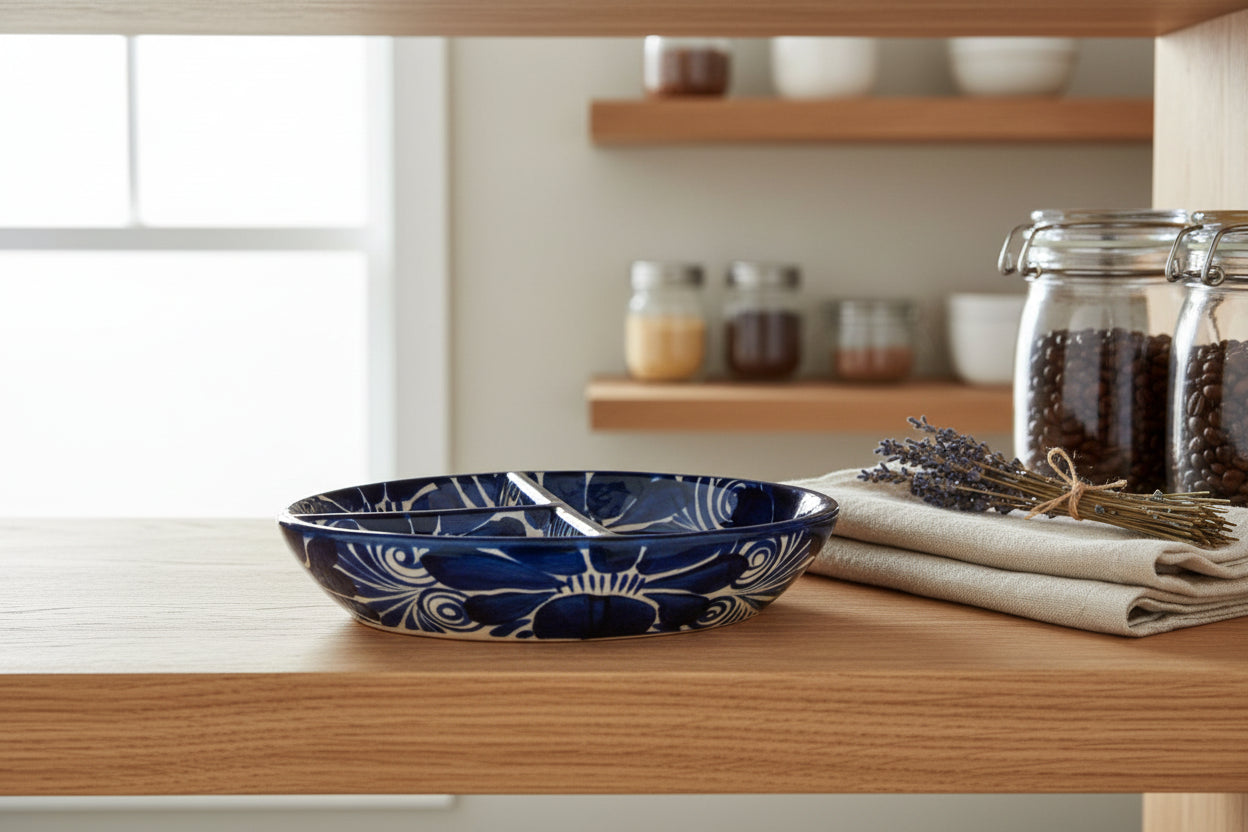Ceramic sauce container 3 spaces