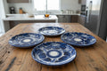 Set of 4 Classic ceramic flat dishes