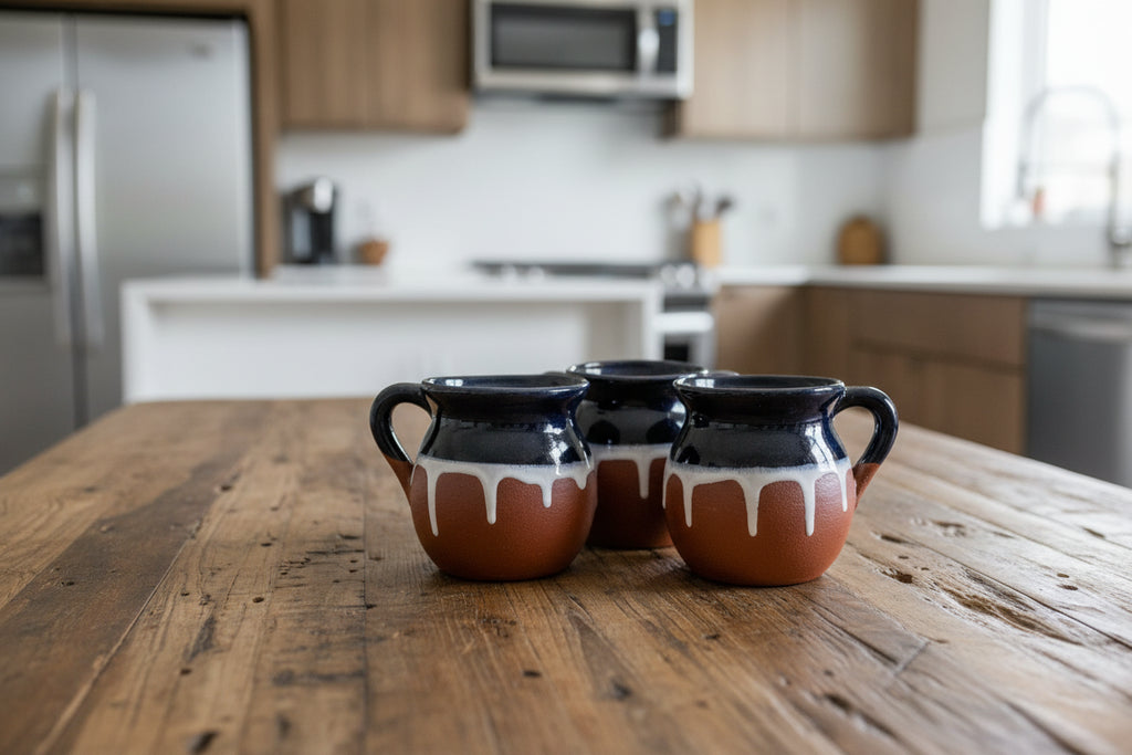 Set of 4 cups CHORREADA STYLE WHITE