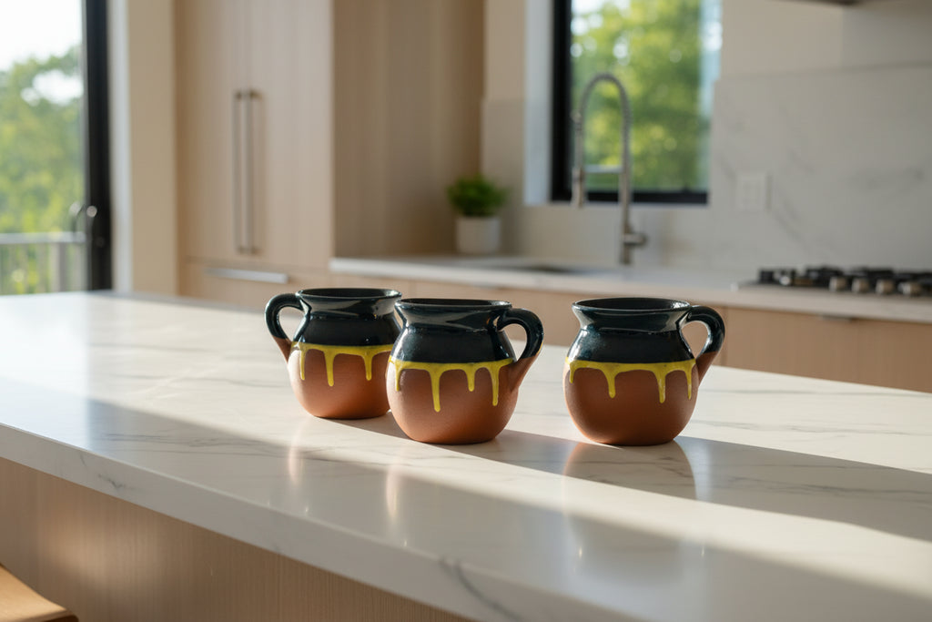 Set 4 cups CHORREADA YELLOW