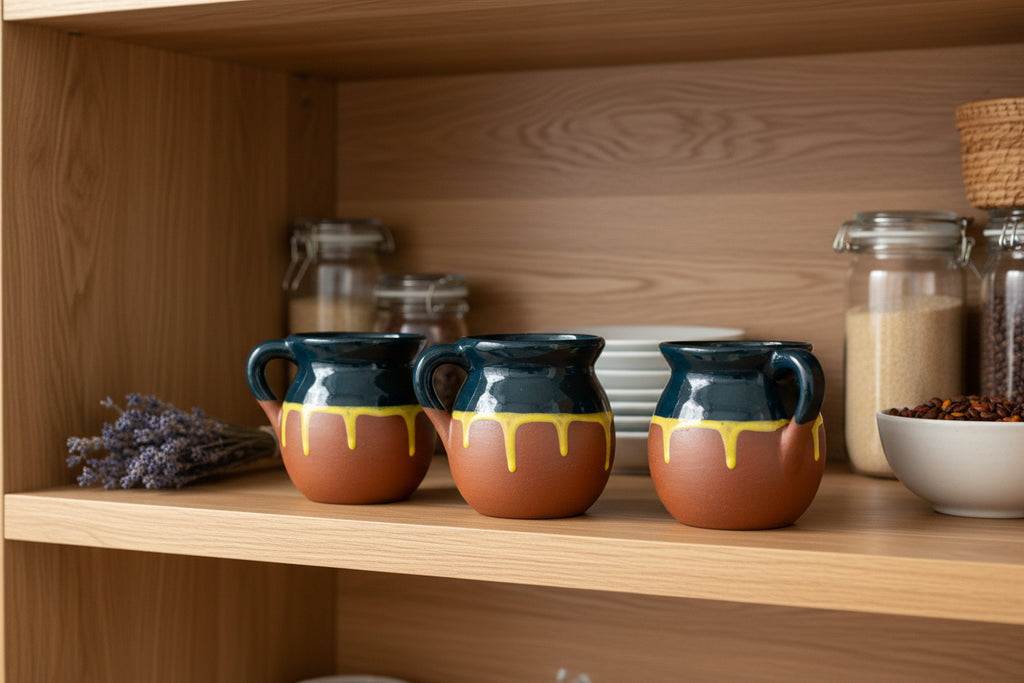 Set 4 cups CHORREADA YELLOW