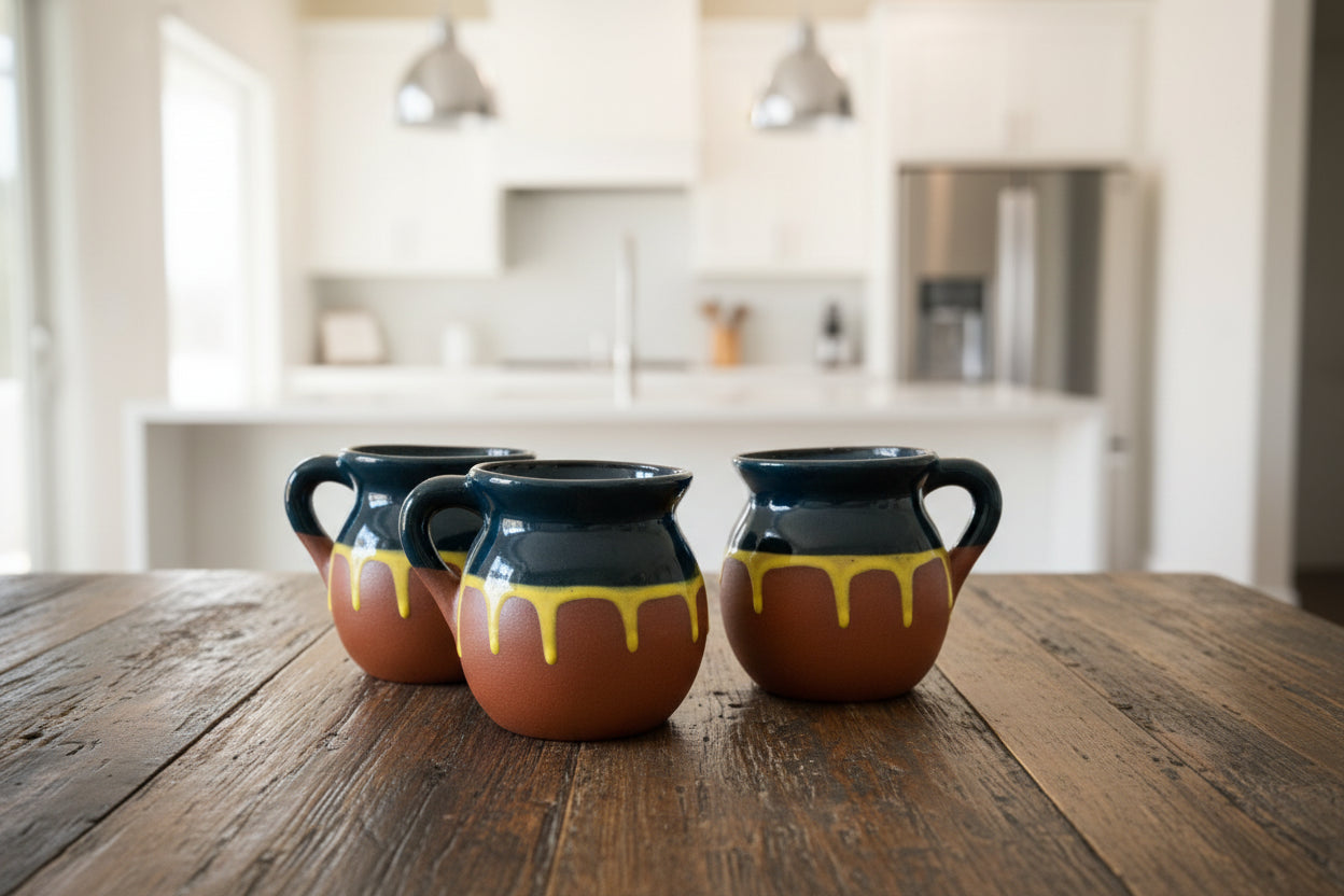 Set 4 cups CHORREADA YELLOW