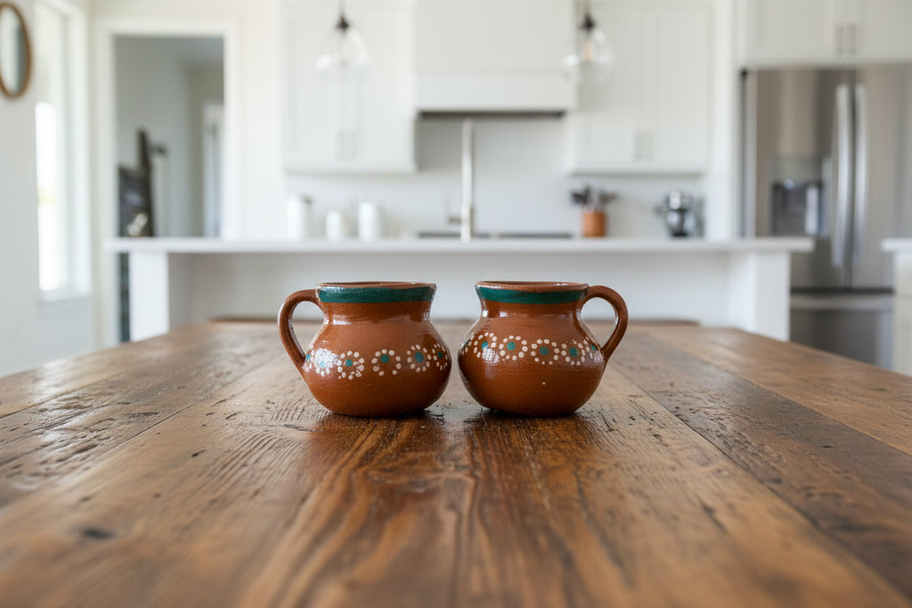 Set of 4 Margarita clay cups