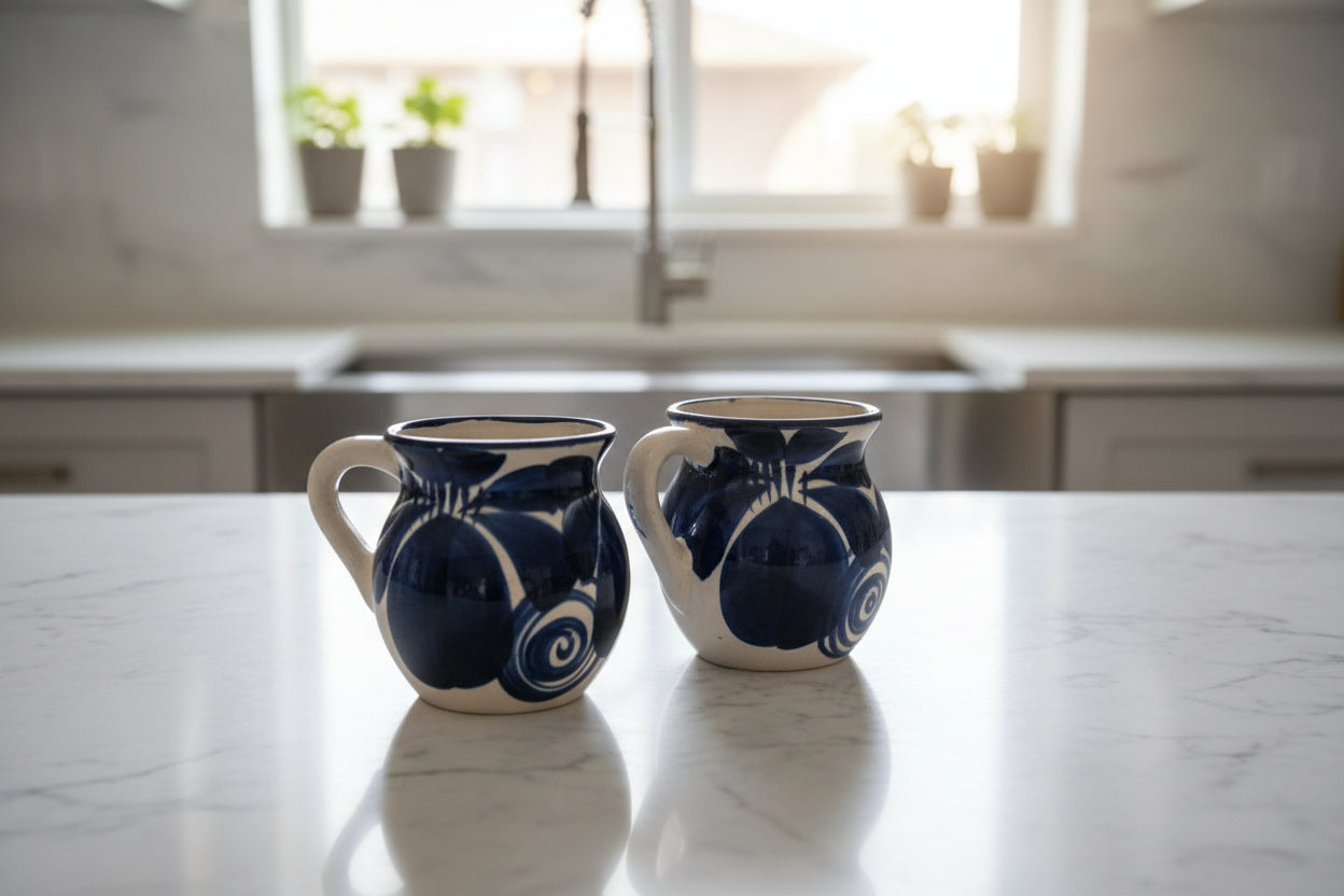 SET of 4 cups TALAVERA STYLE