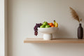 White ceramic fruit center piece