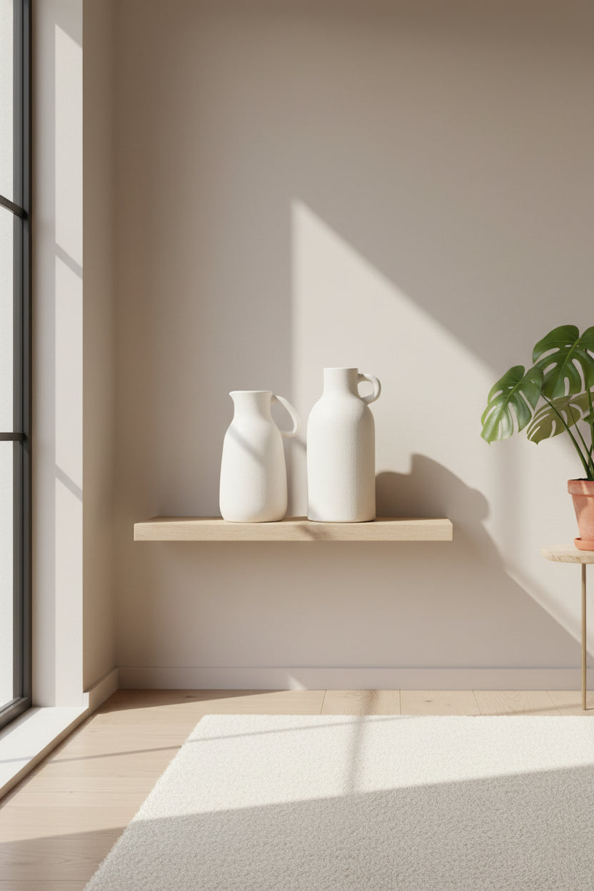 Pair of white clay "Milker style"