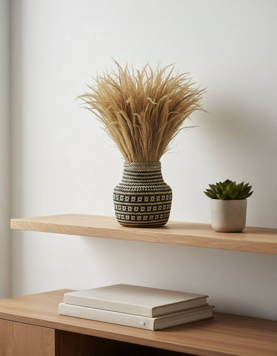 Hand made palm vase