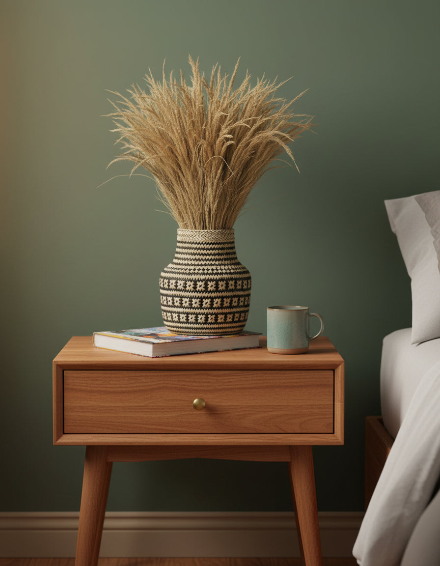 Hand made palm vase