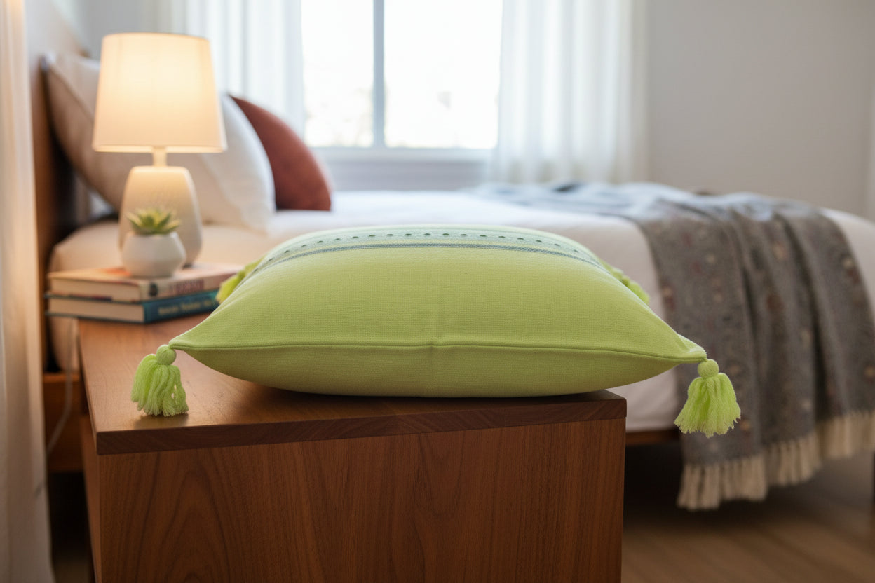 Cushion cover GREEN RETRO HIPSTER