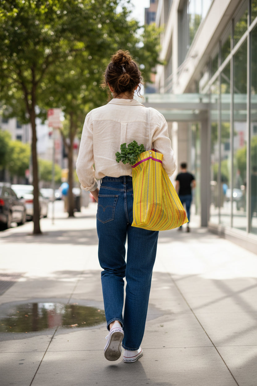 Lilia Mesh plastic bags