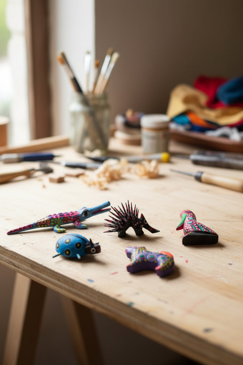 Mini Alebrije Magnetes SET 6 pieces