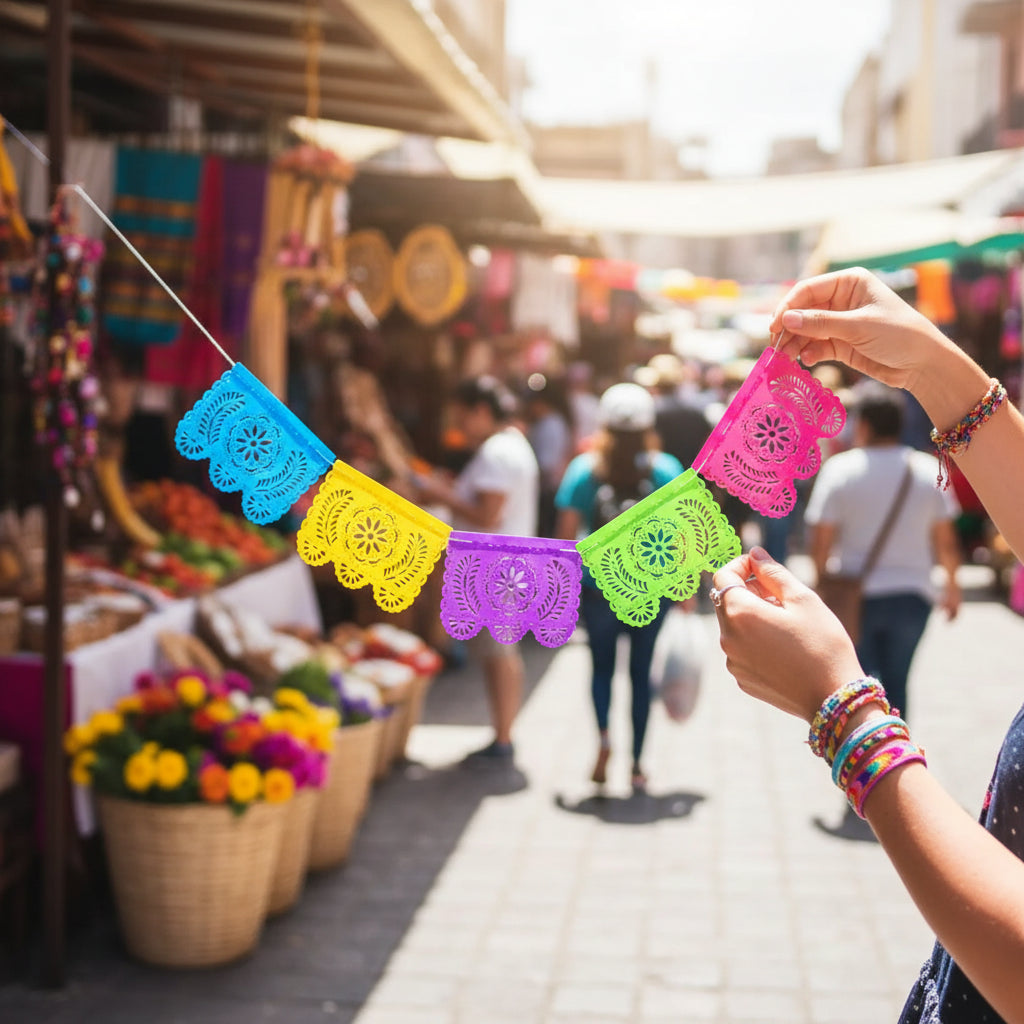 Mexican papel picado for decoration Model 1