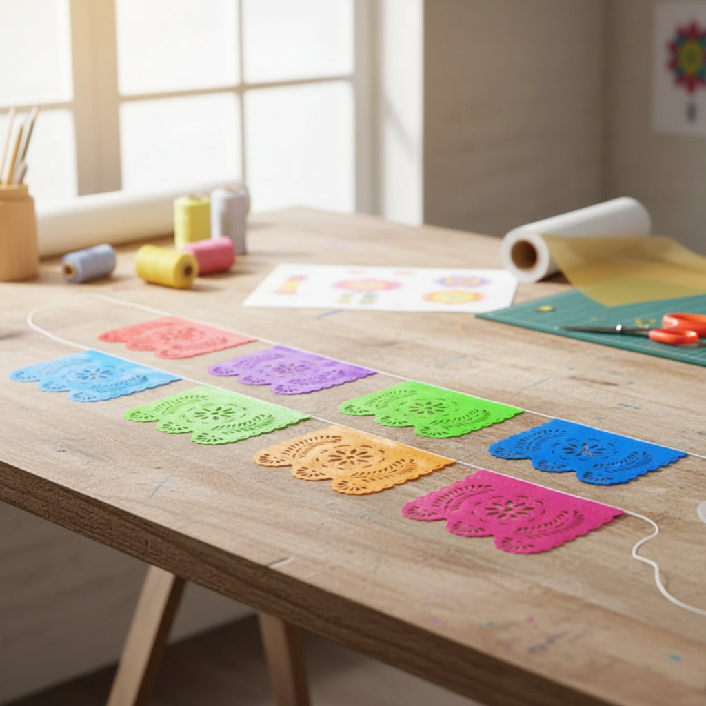 Mexican papel picado for decoration Model 1