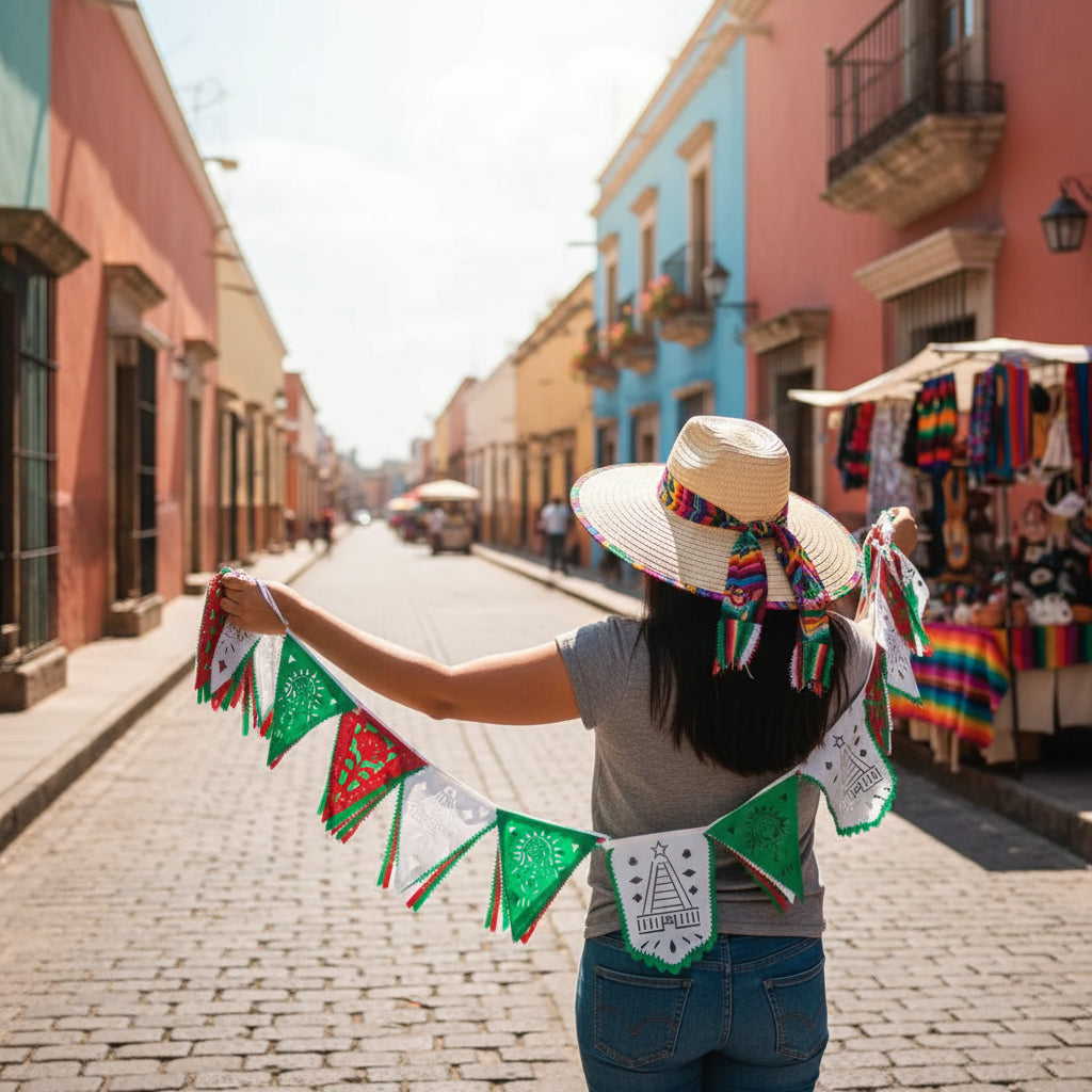 Mexican papel picado for decoration Model 3