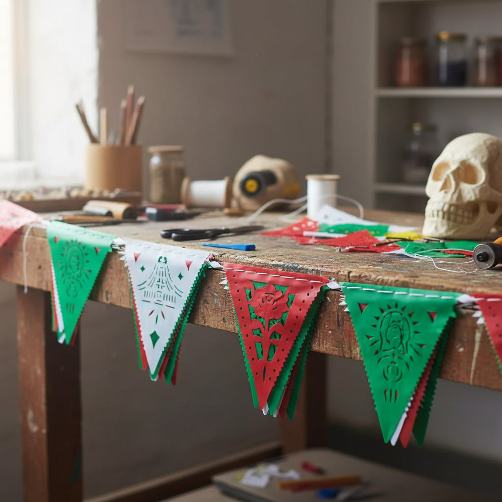 Mexican papel picado for decoration Model 3